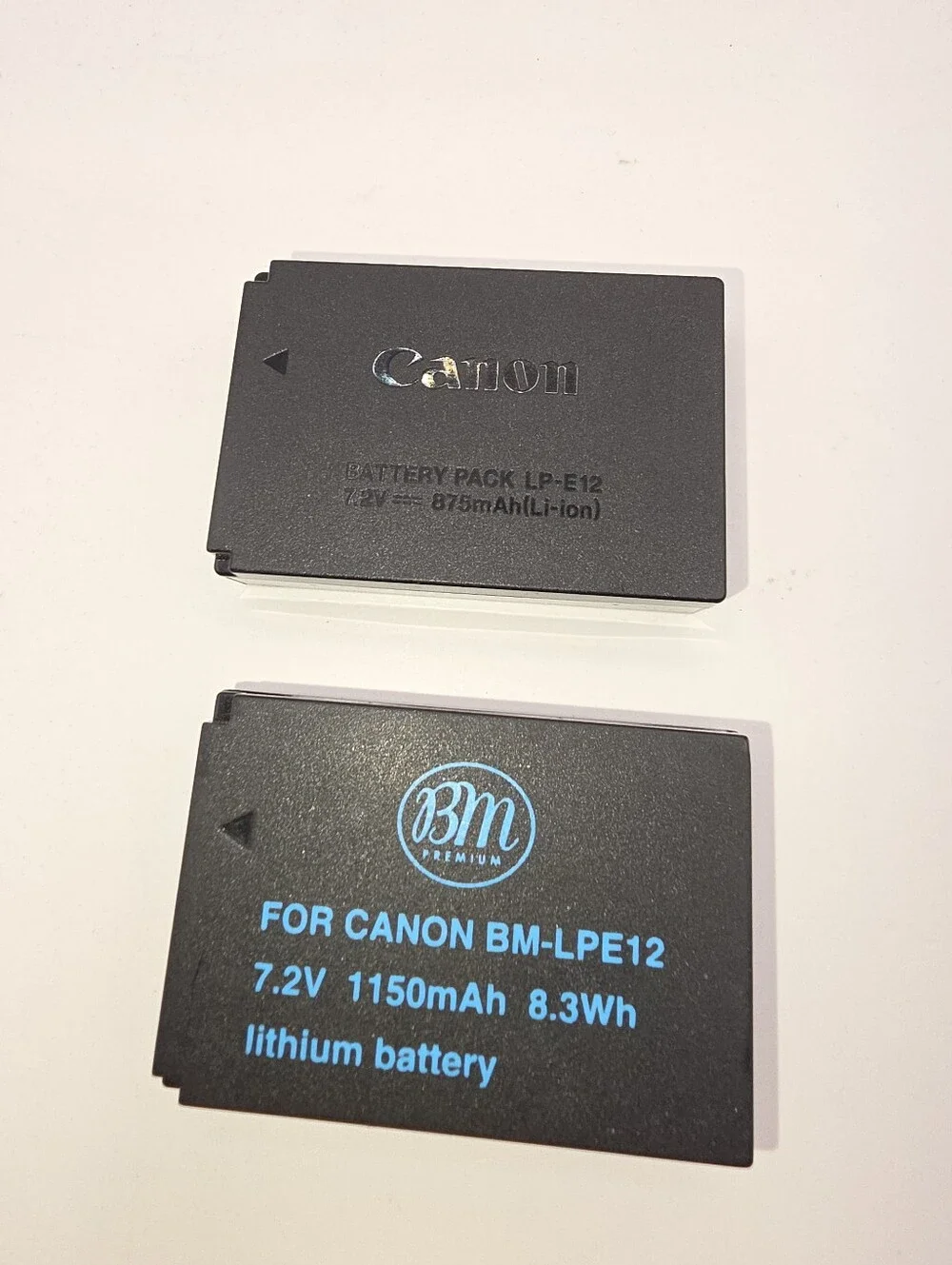 Canon LP-E12 rechargeable lithium-ion camera batteries